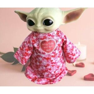 Valentine Outfit for 11" Mattel Grogu Baby Yoda Dolls Robe/Clothes, Hearts Love.